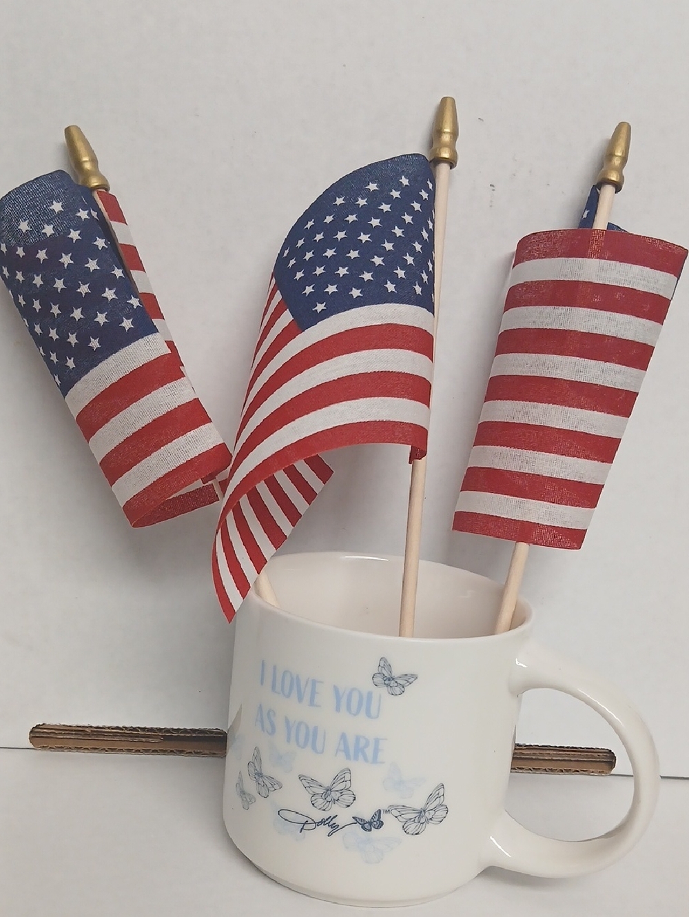 Dolly Parton I Love You As You Are Mug Nwt Flag decor Made In The USA 3pack
